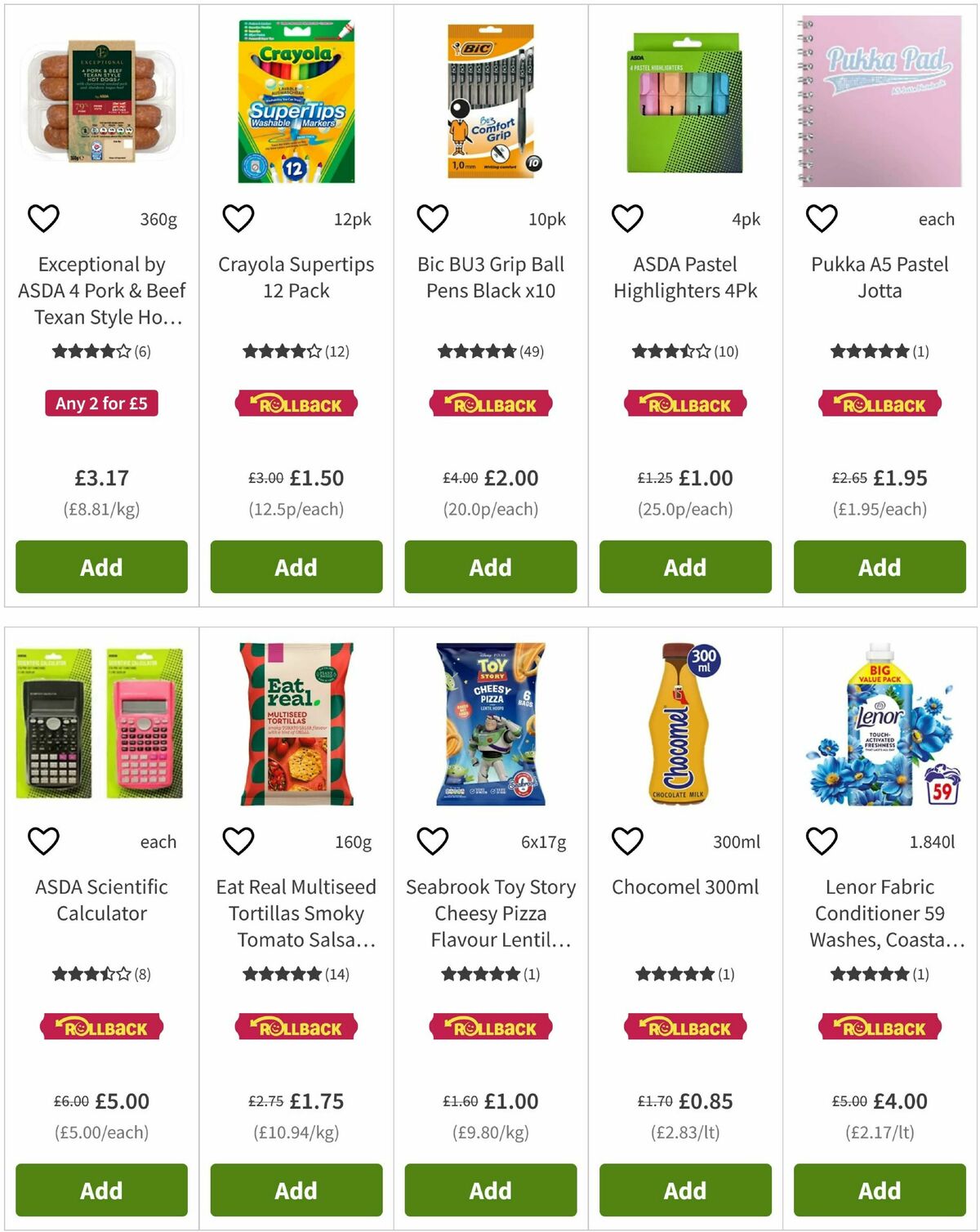 ASDA Offers from 28 August