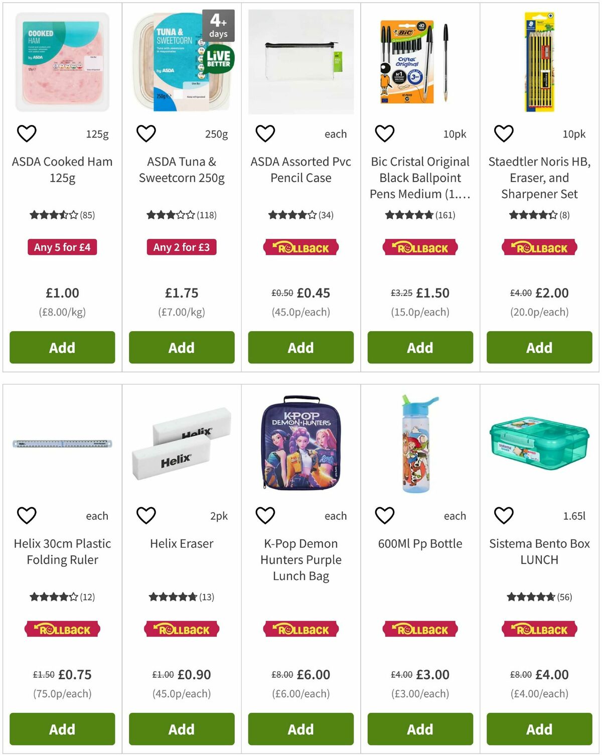 ASDA Offers from 4 September