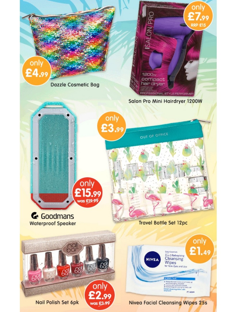 B&M Save on Holiday Offers from 3 July