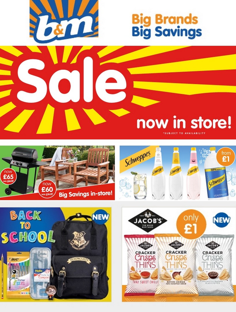 B&M Offers from 24 July