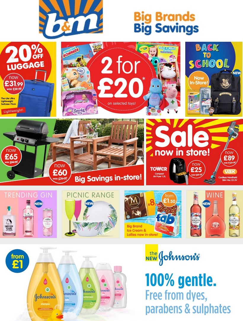 B&M Offers from 7 August