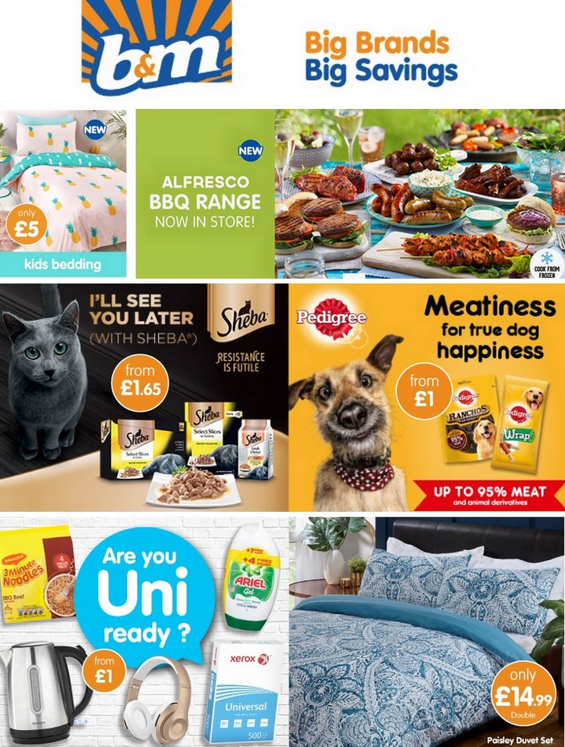 B&M Offers from 21 August