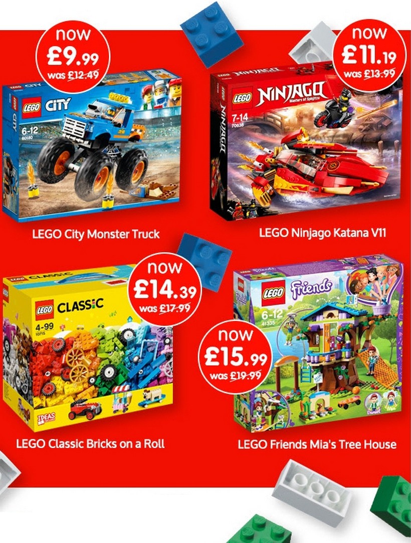 B&M 20% off all LEGO Offers from 7 October