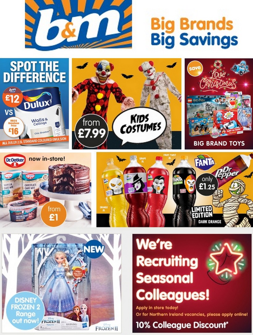B&M Offers from 23 October