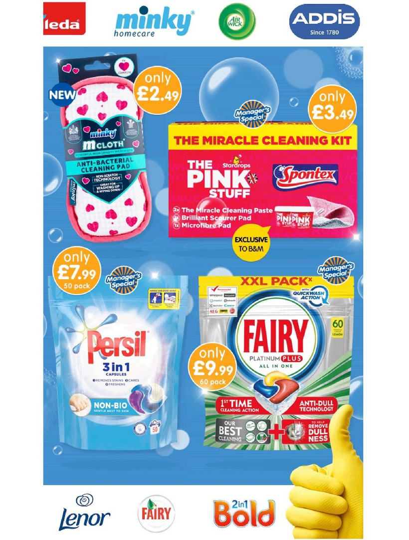 B&M Big Clean Offers from 31 January