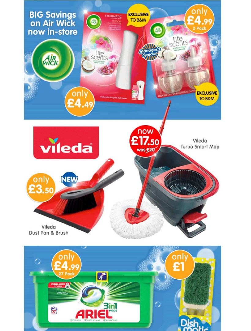 B&M Big Clean Offers from 31 January