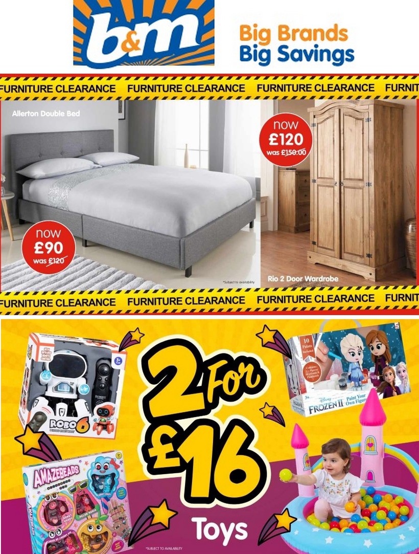 B&M Offers from 12 February