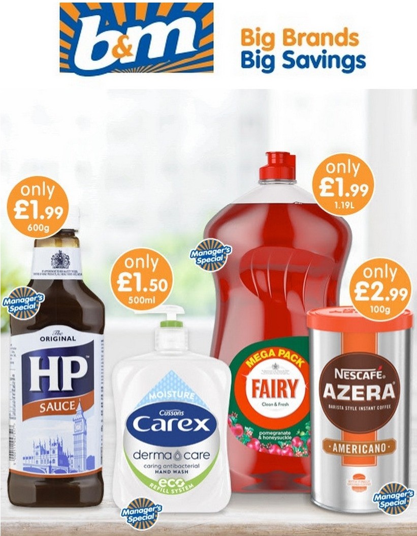 B&M Manager's Specials Offers from 13 May