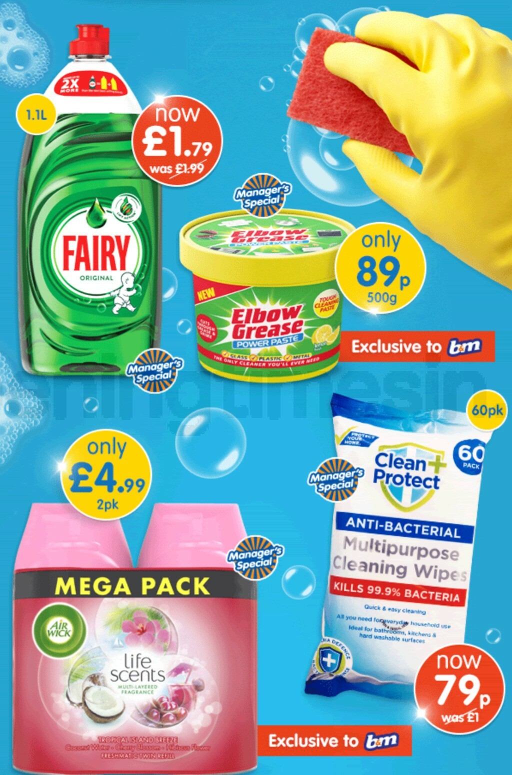 B&M Big Clean Offers from 11 September