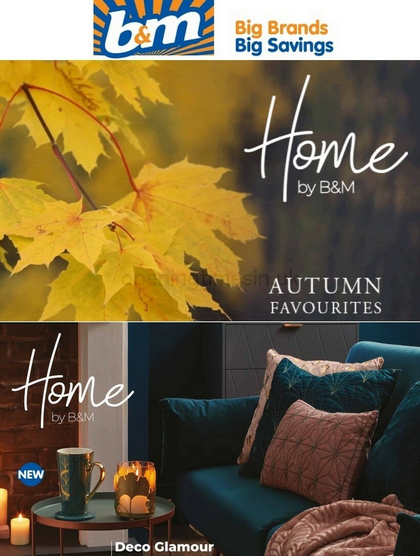 B&M Hello Autumn Offers from 25 September