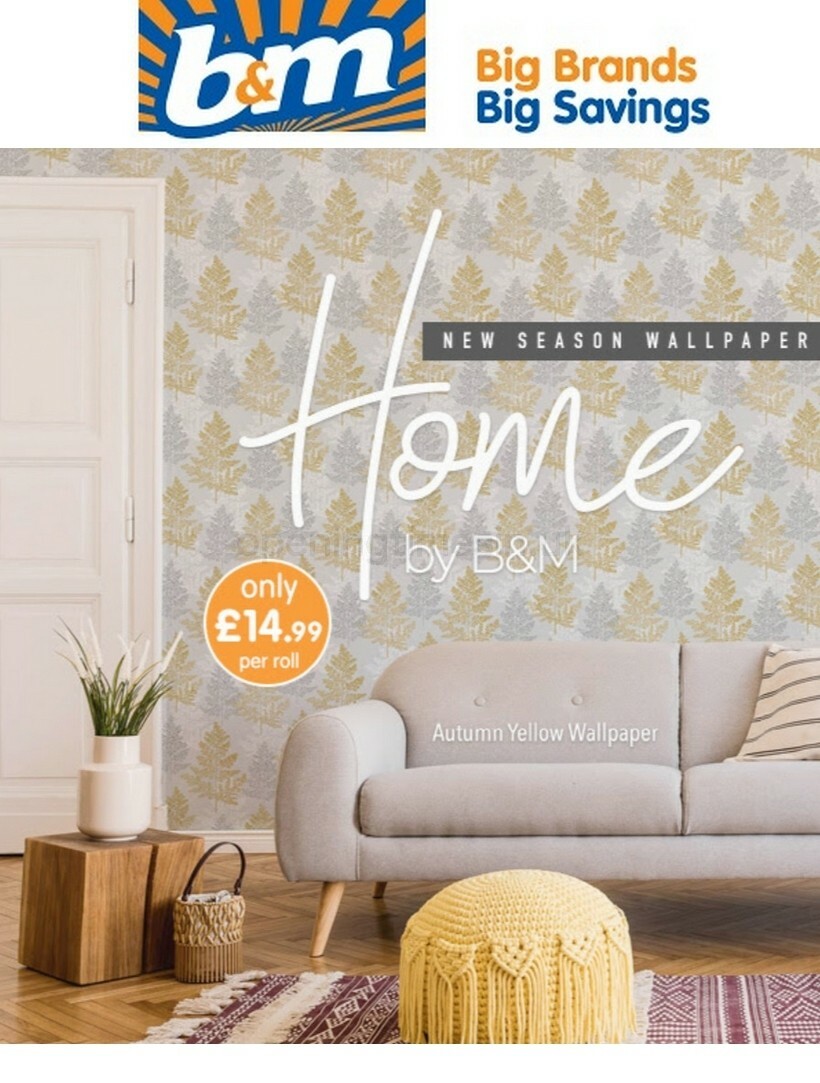 B&M NEW Season Wallpaper Offers from 2 October