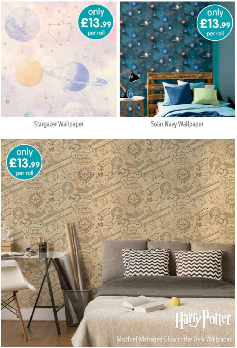 B&M NEW Season Wallpaper Offers from 2 October