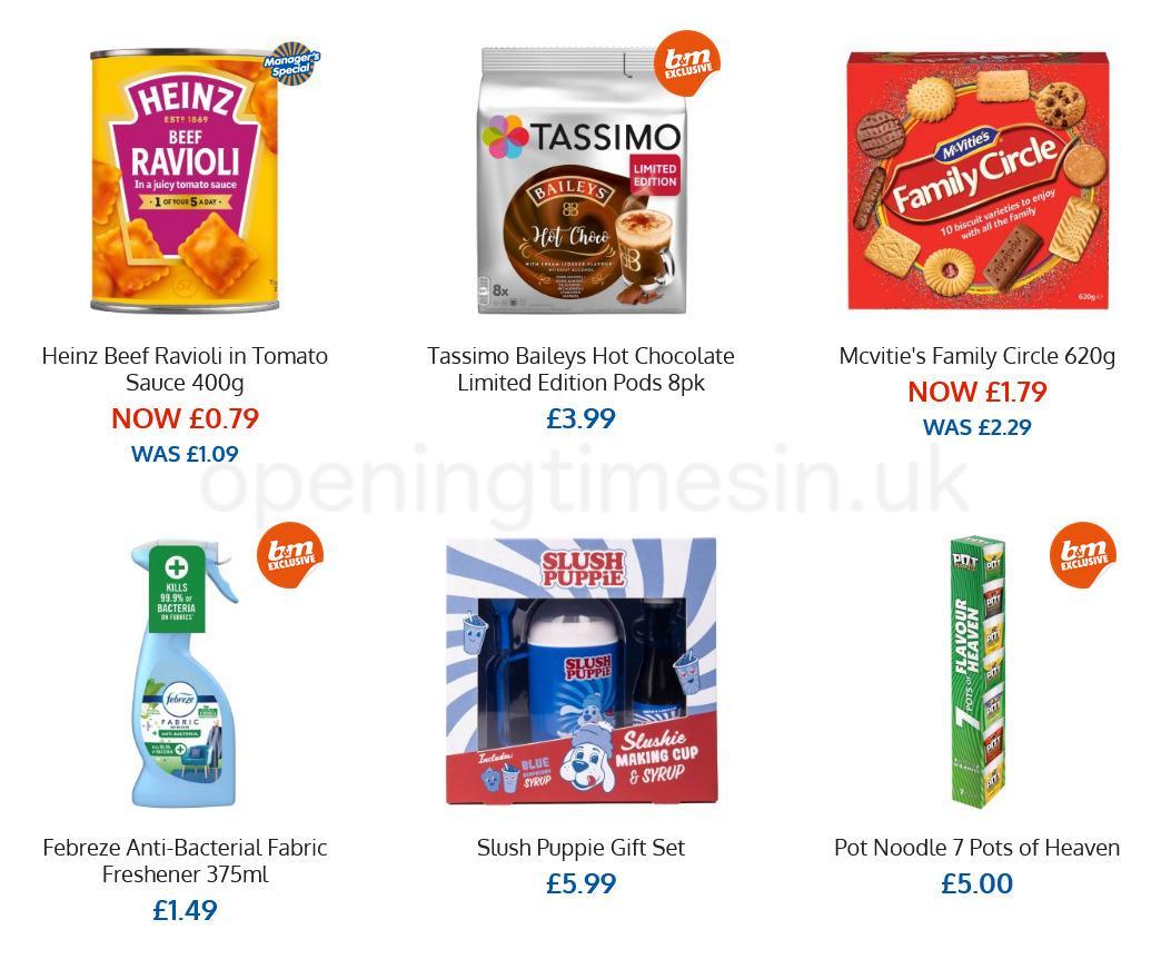 B&M Offers from 26 November