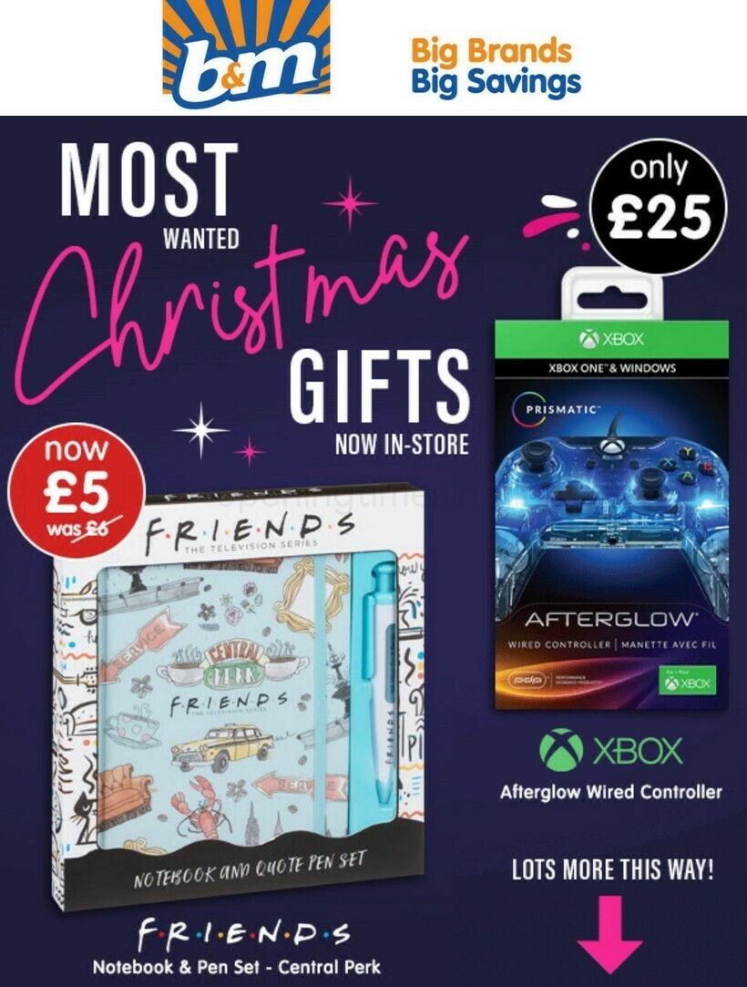 B&M Most Wanted Christmas Gifts Offers from 18 December