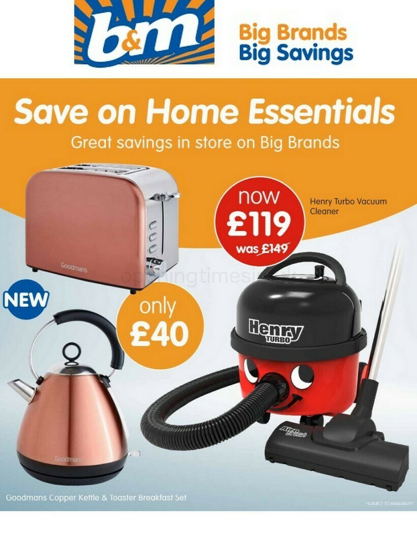 B&M Offers from 5 February