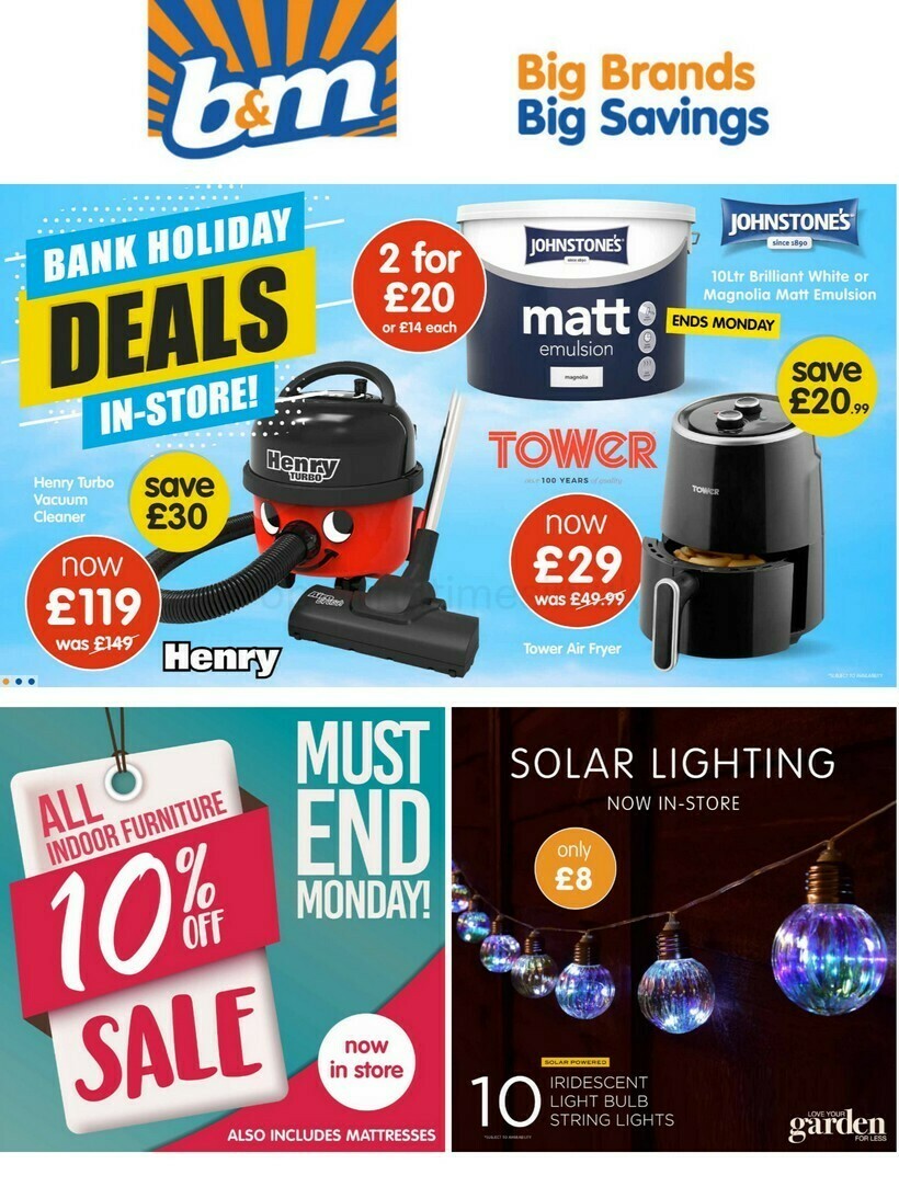 B&M Offers from 30 April