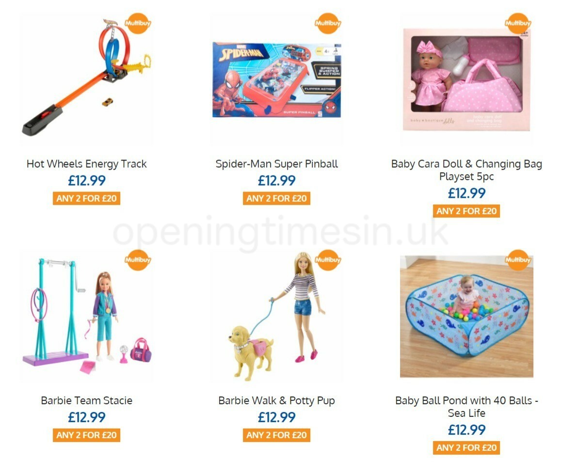 B&M 2 for £20 Toys! Offers from 2 August