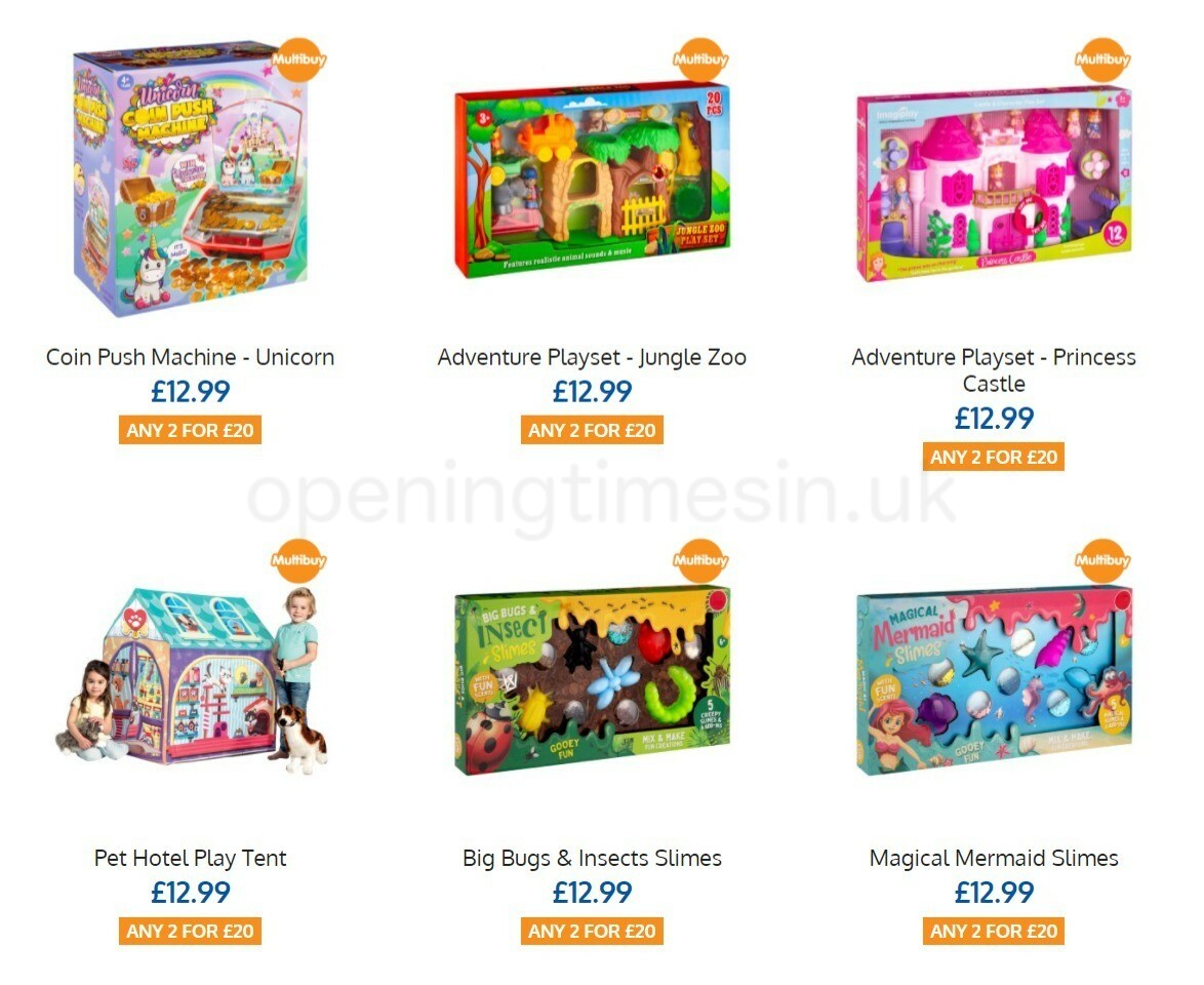 B&M 2 for £20 Toys! Offers from 2 August