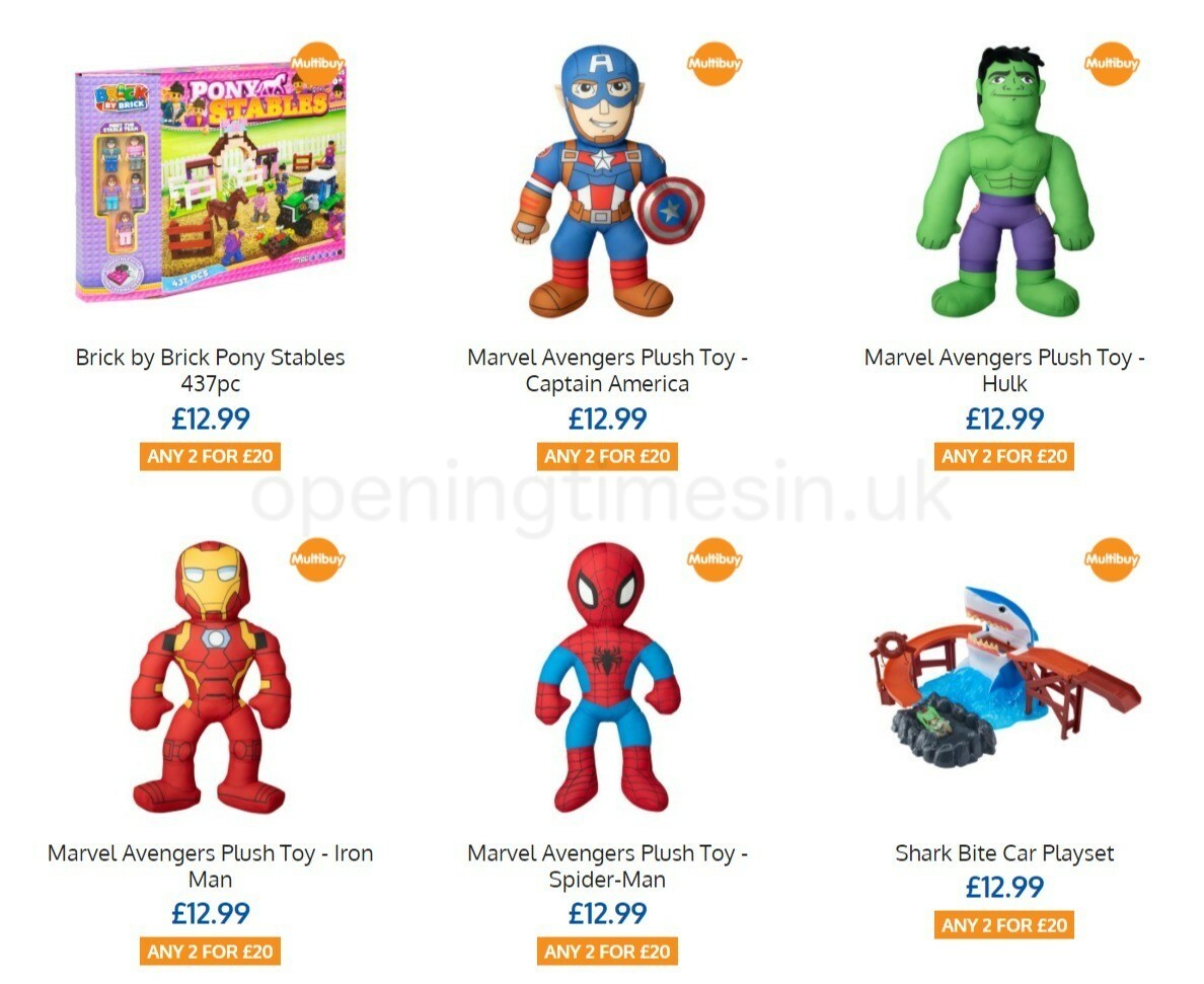 B&M 2 for £20 Toys! Offers from 2 August
