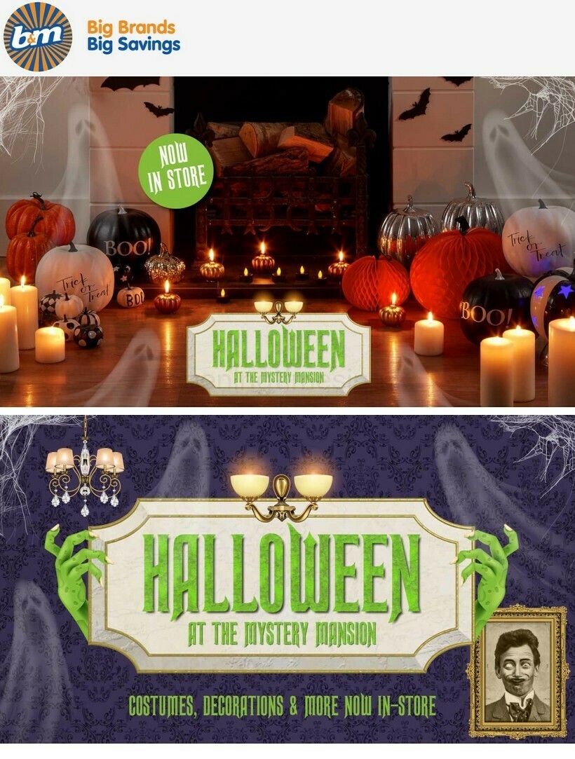 B&M Halloween Offers from 26 September