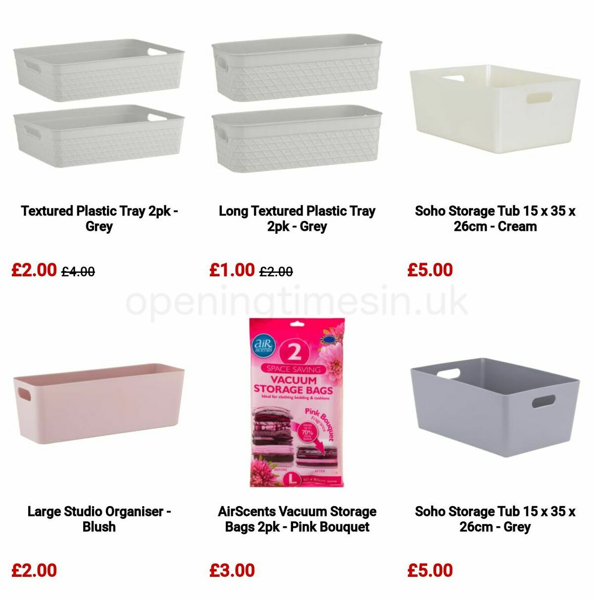 B&M Organise It Offers from 16 January