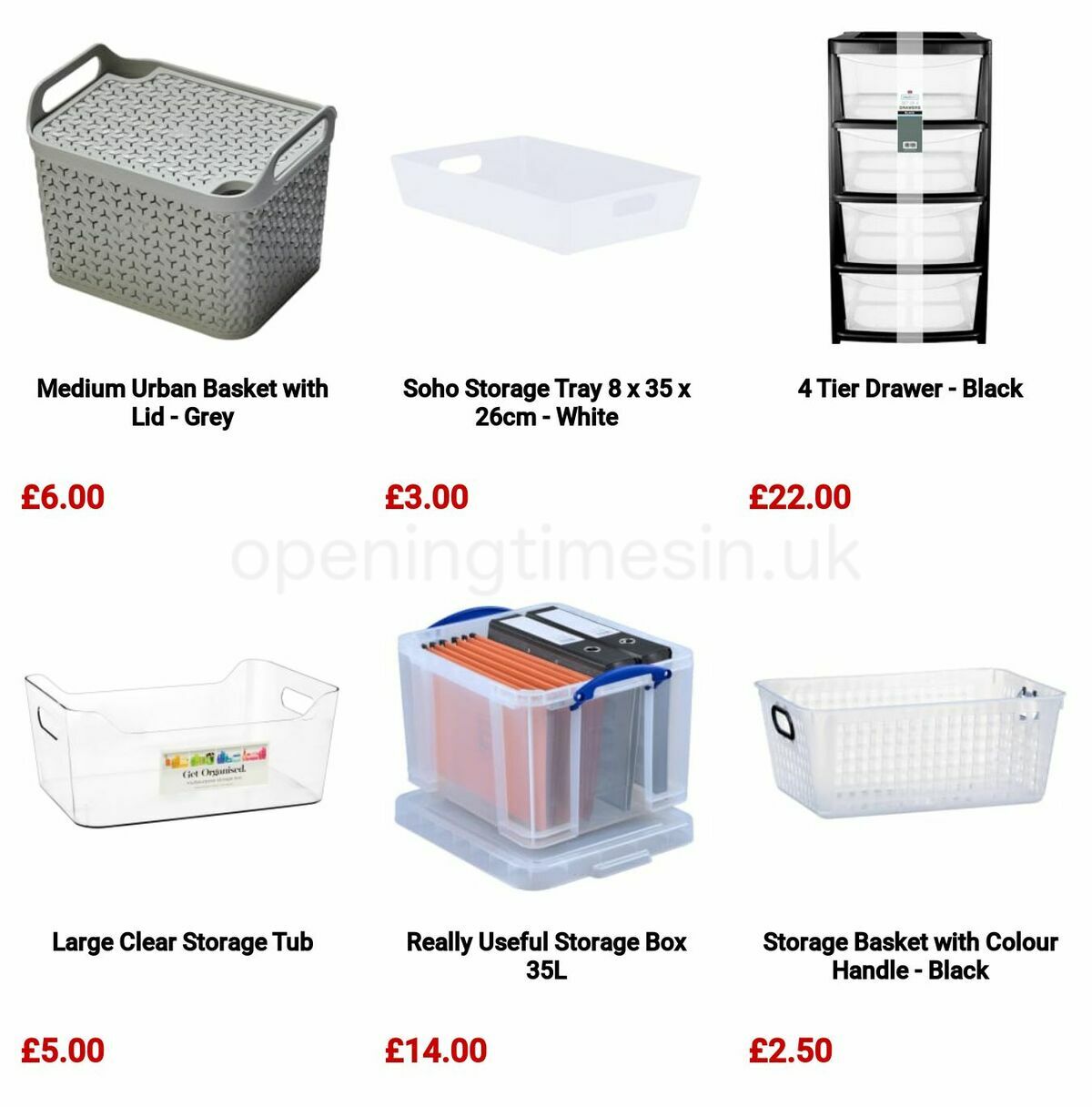 B&M Organise It Offers from 16 January