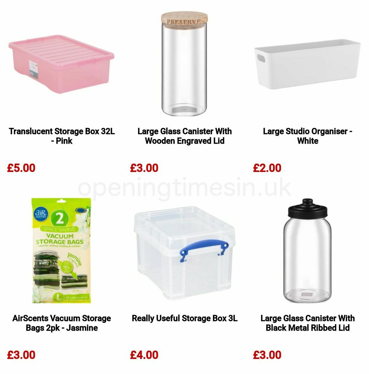 B&M Organise It Offers from 16 January