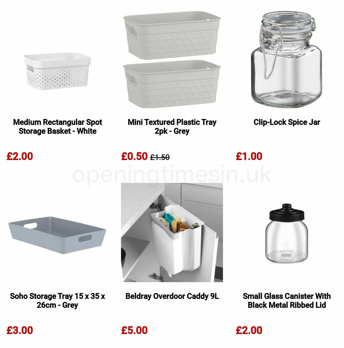 B&M Organise It Offers from 16 January