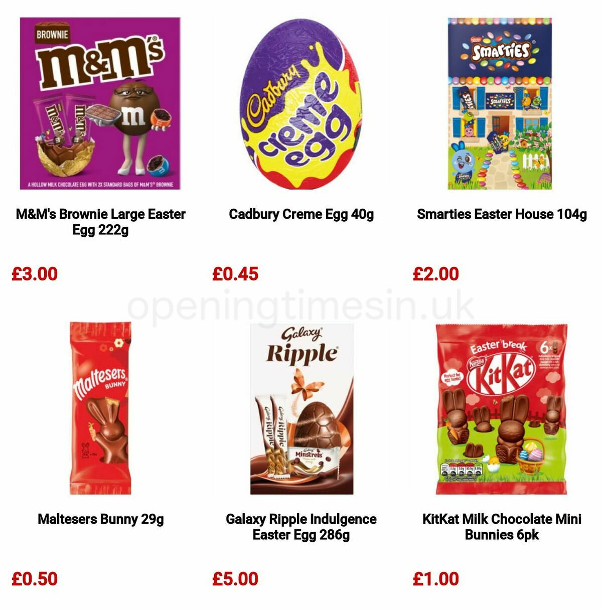 B&M Easter Offers from 7 March