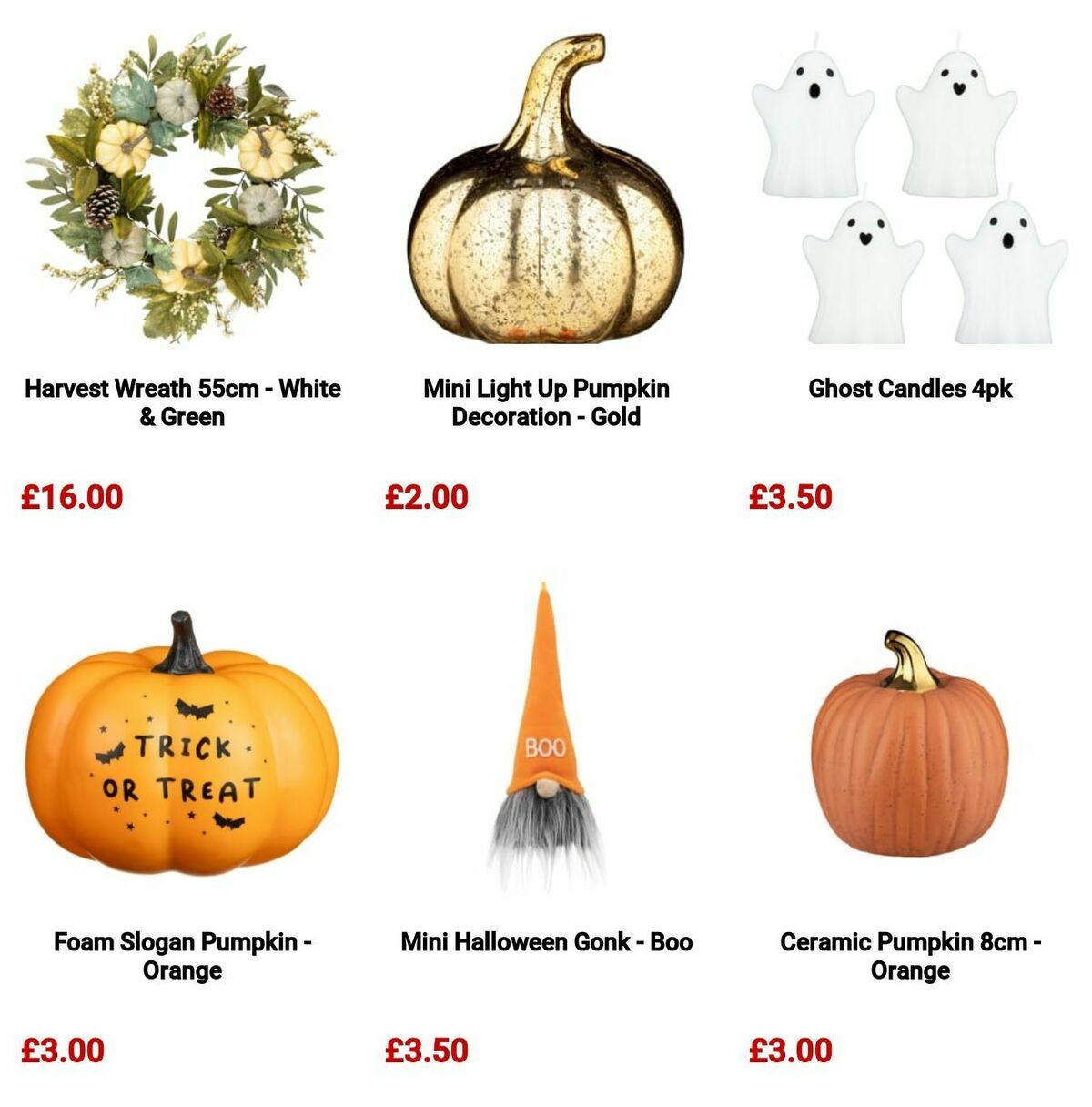 B&M Halloween Offers from 26 September