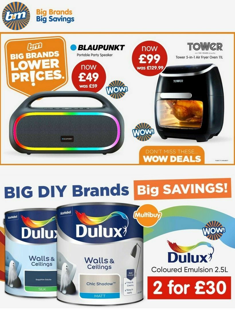 B&M Offers from 14 November