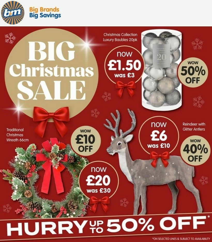 B&M Offers from 5 December