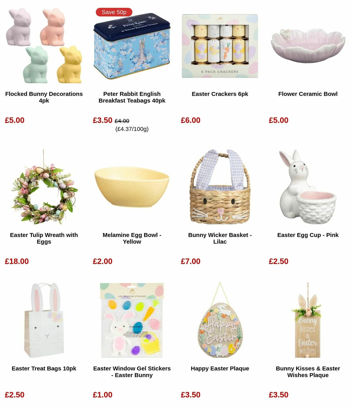 B&M Easter Offers from 12 March