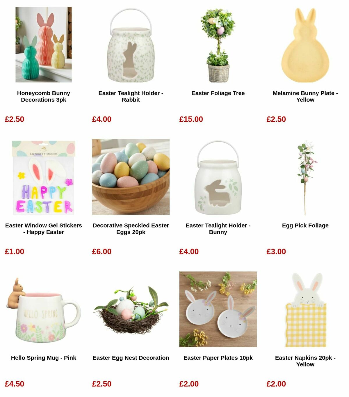 B&M Easter Offers from 12 March