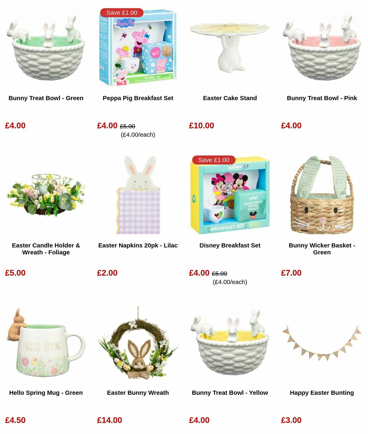 B&M Easter Offers from 12 March