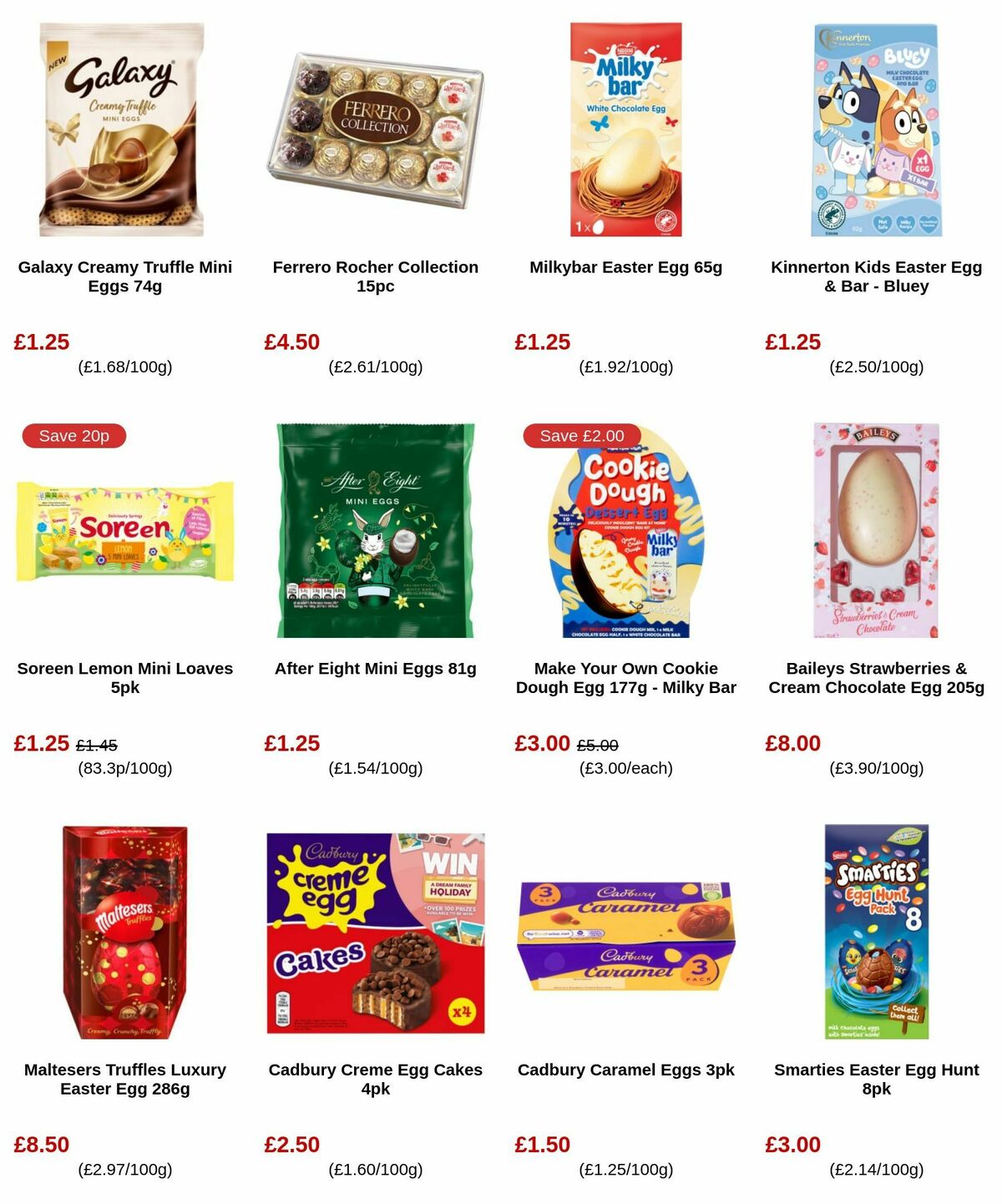 B&M Easter Offers from 12 March