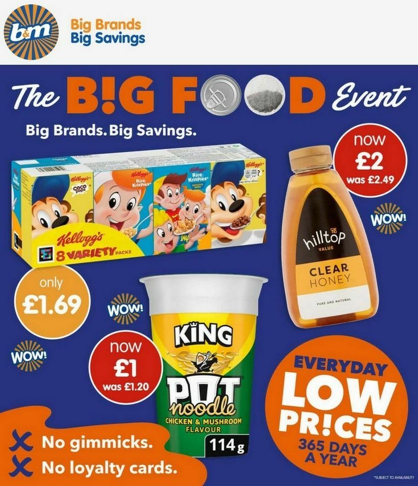 B&M Offers from 2 April