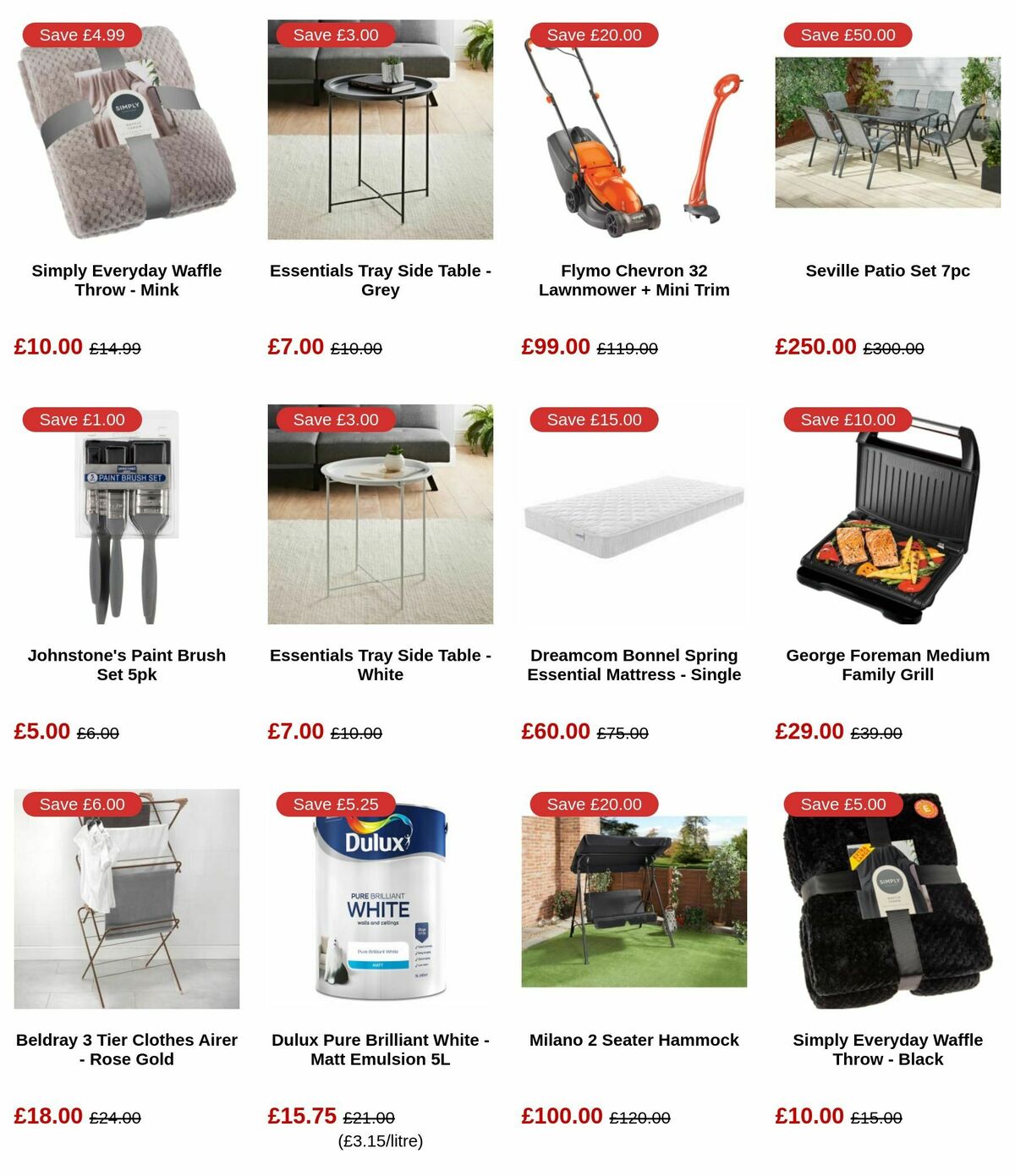 B&M Spring Deals Offers from 2 April