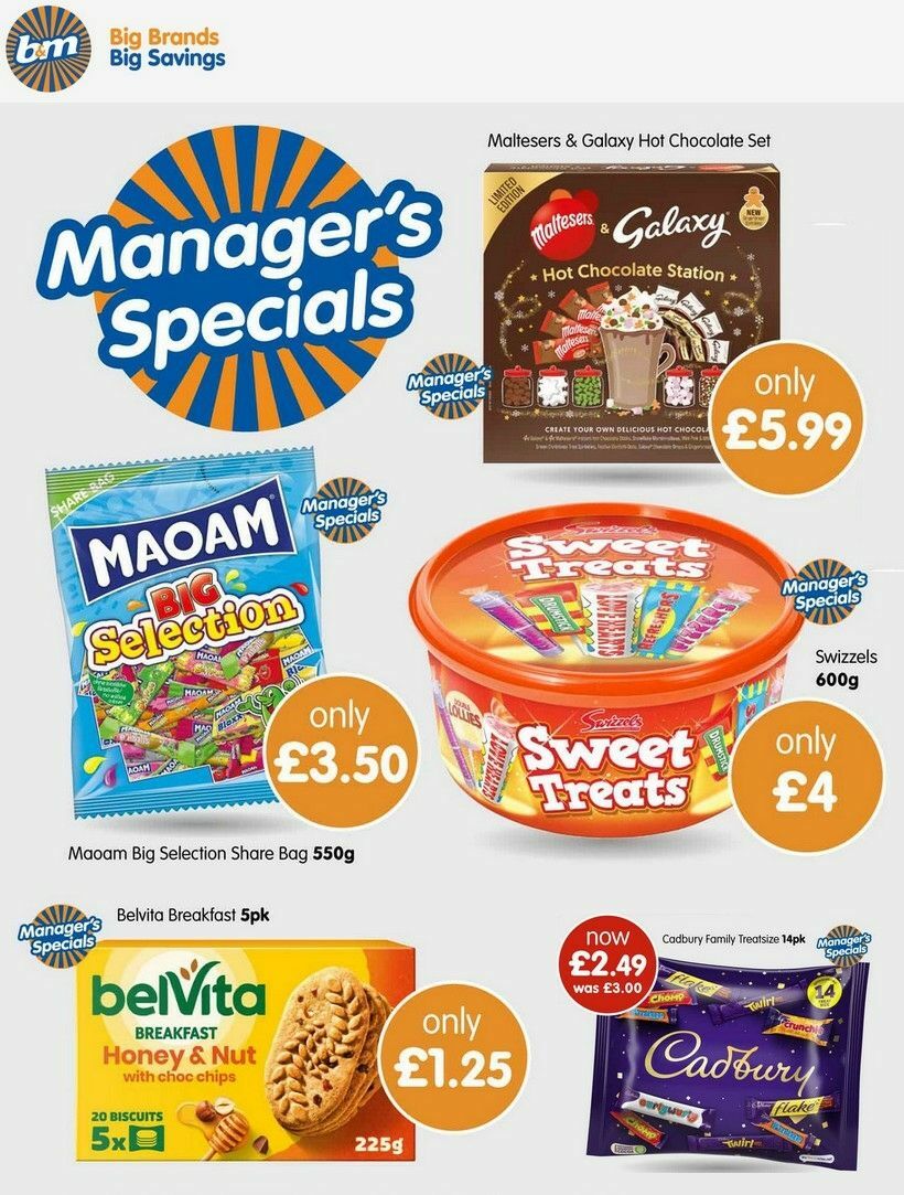 B&M Offers from 14 October
