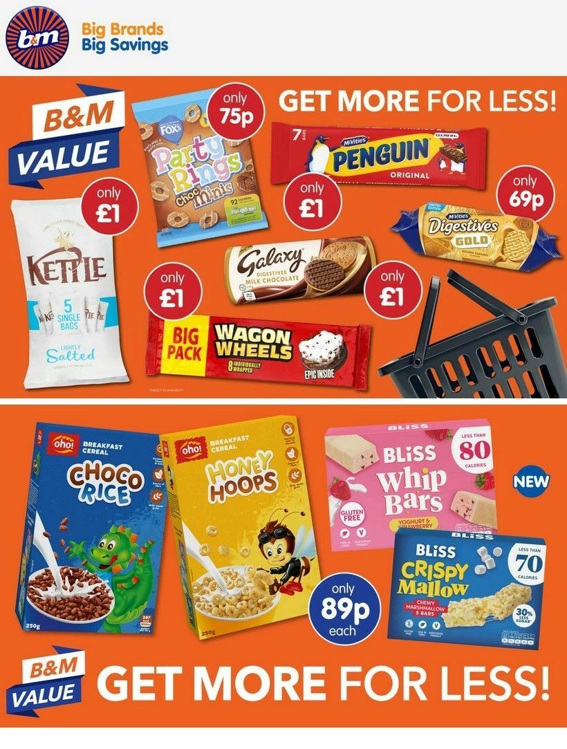 B&M Offers from 21 January