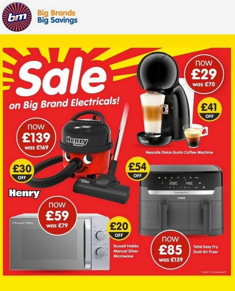 B&M Electrical Sale Offers from 20 January