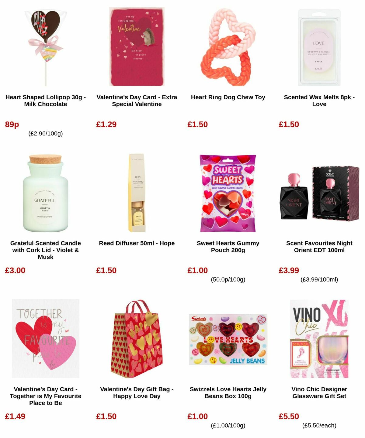 B&M Valentine's Day Offers from 5 February