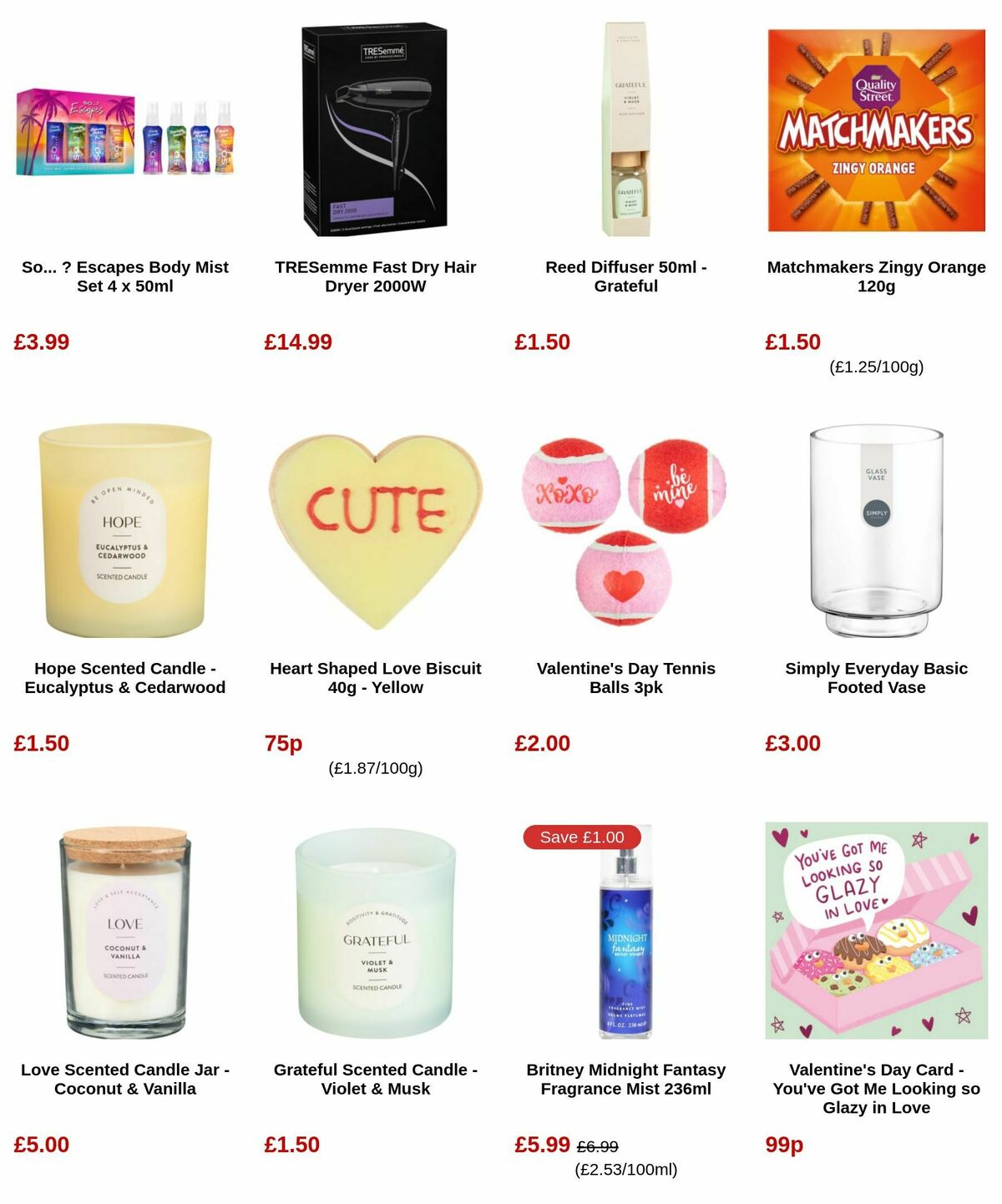 B&M Valentine's Day Offers from 5 February