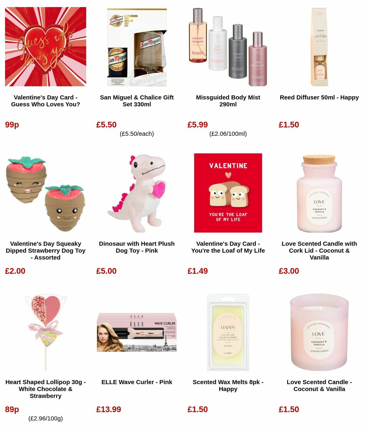 B&M Valentine's Day Offers from 5 February