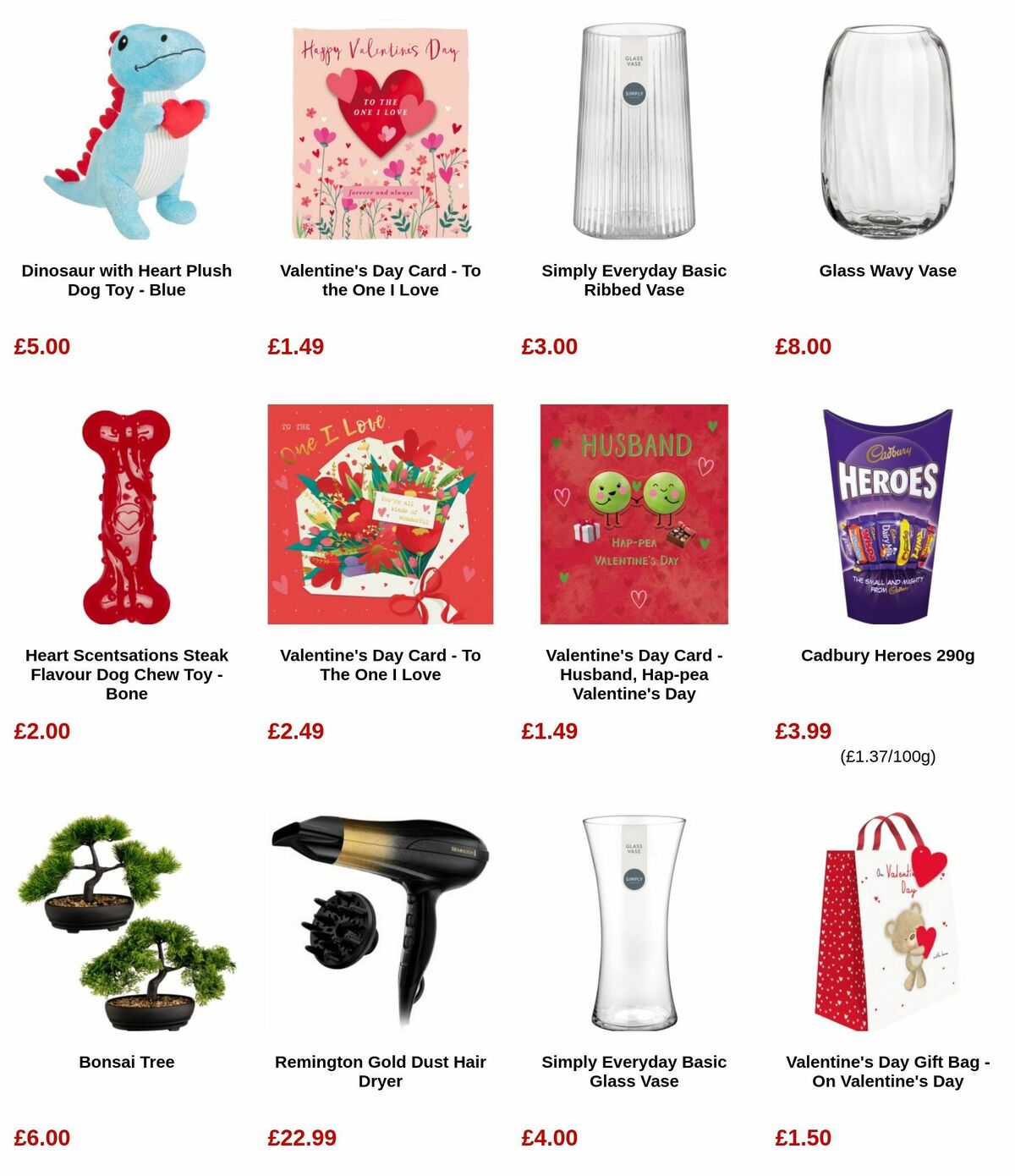 B&M Valentine's Day Offers from 5 February