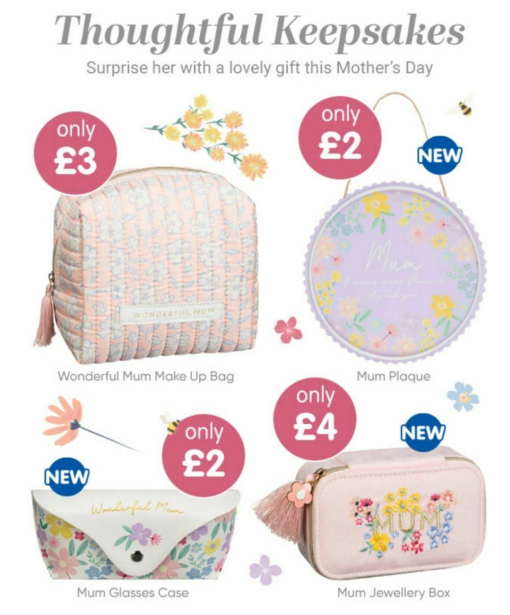 B&M Mother's Day Offers from 12 March