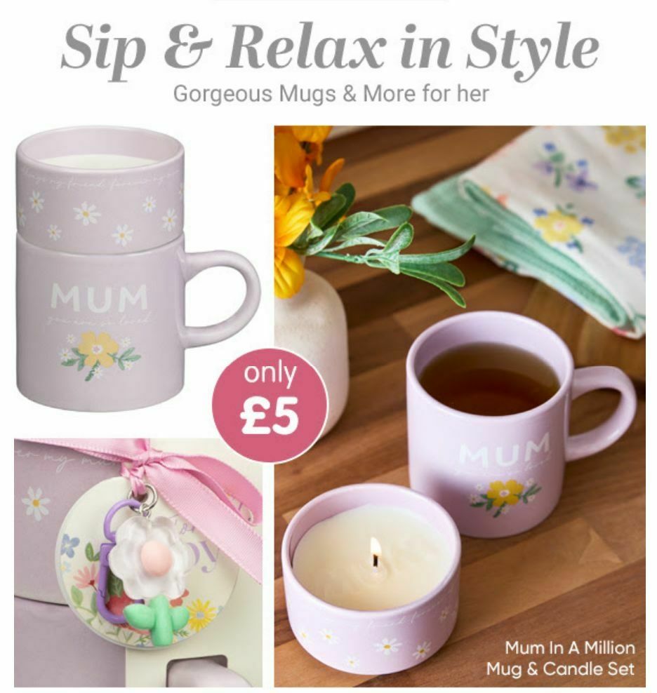 B&M Mother's Day Offers from 12 March