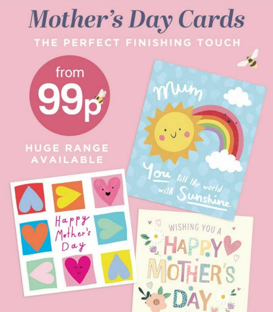 B&M Mother's Day Offers from 12 March