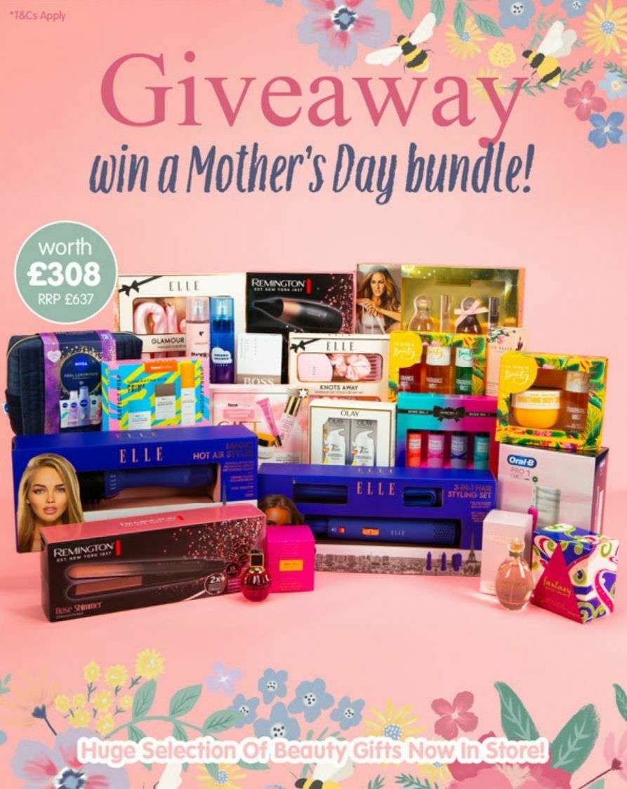 B&M Mother's Day Offers from 12 March