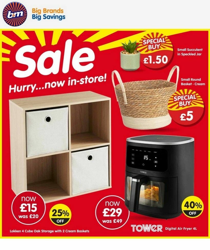 B&M Offers from 30 July